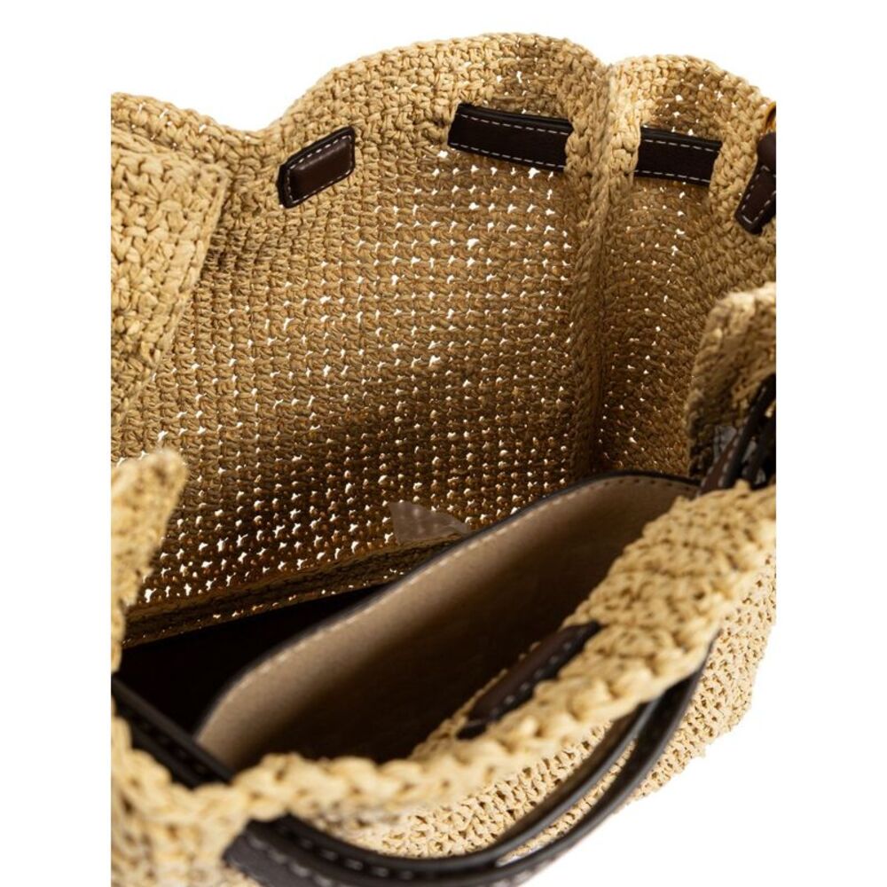 Tory Burch Women's Romy Straw Bucket Bag - Picture 5 of 6